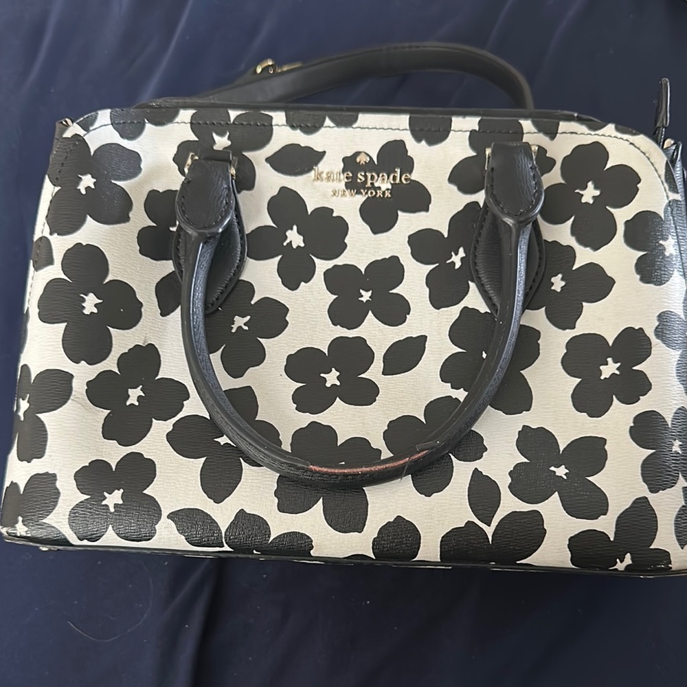 Kate Spade NWOT Black and White Satchel Bag